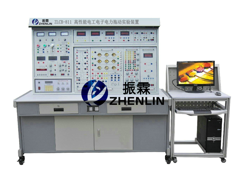 這一款是上海振霖教學(xué)設(shè)備公司生產(chǎn)的ZLCB-811型電工電子實驗臺。